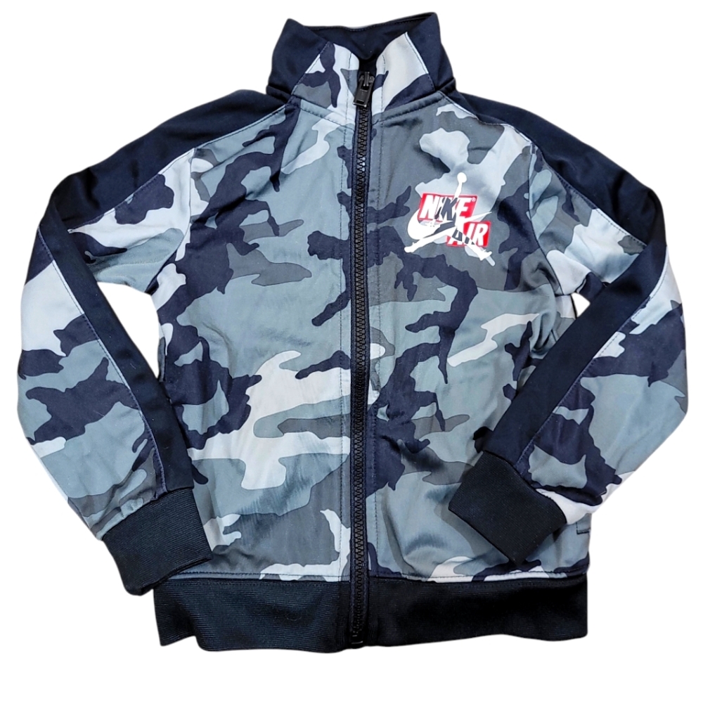 Nike Air Jordon Jumpman Boys M Jacket Camo Full Zip EUC